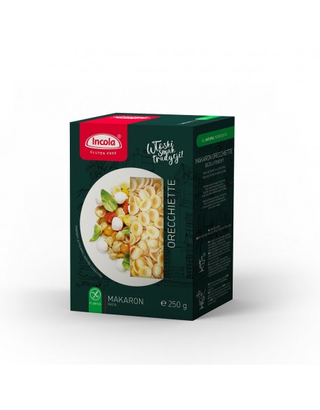 MAKARON ORRECCHIETTE MUSZELKI BEZGLUTENOWY INCOLA 250G GFSP