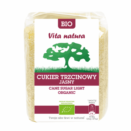 CUKIER TRZCINOWY JASNY BIO 500G [6]