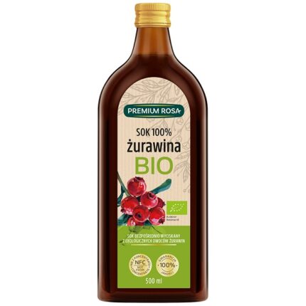 SOK Z ŻURAWINY 100% BIO 500ML PREMIUM [6]