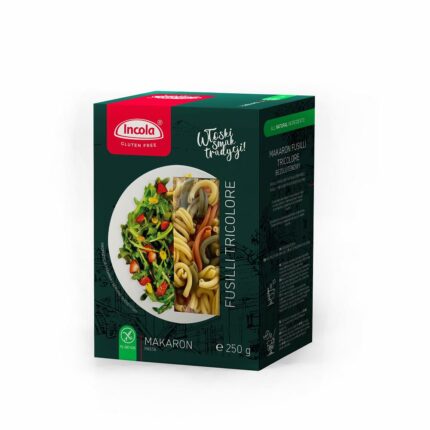 MAKARON FUSILLI TRICOLORE BEZGLUT.INCOLA 250G [10]