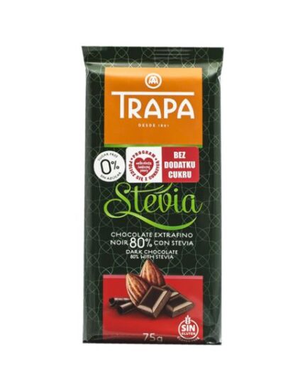 CZEKOLADA ZE STEWIĄ GORZKA 80% KAKAO 75G [20]