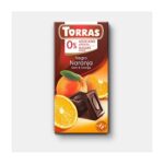 CZEKOLADA GORZKA Z POMARAŃCZĄ BEZ CUKRU 75G [10]