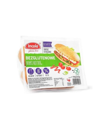 BUŁKI HOT DOG BEZGLUTENOWE 130G (2X65G) INCOLA[12]