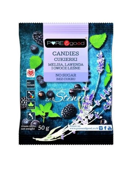 CUKIERKI MELISA LAWENDA OWOCE LEŚNE B/C 50G [20]