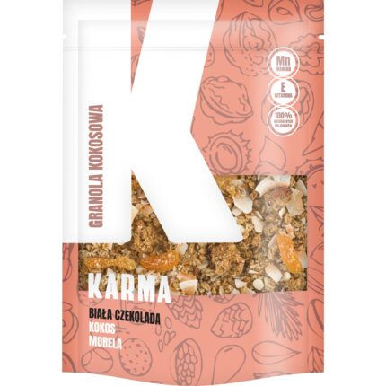 GRANOLA KOKOSOWA-BIAŁA CZEK., KOKOS, MORELA 250G
