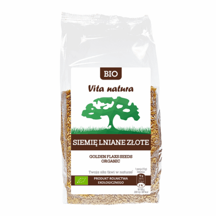 SIEMIĘ LNIANE ZŁOTE BIO 450G [8]