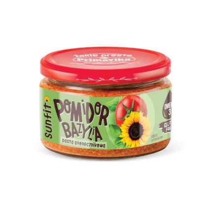 PASTA SŁONECZNIKOWA POMIDOR I BAZYLIA 180G [6]