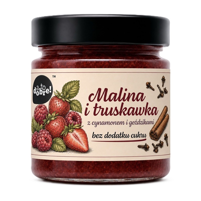 Konfitura malina trusk. cynamon goździki bc 200g[8 Konfitura malina trusk. cynamon goździki bc 200g[8